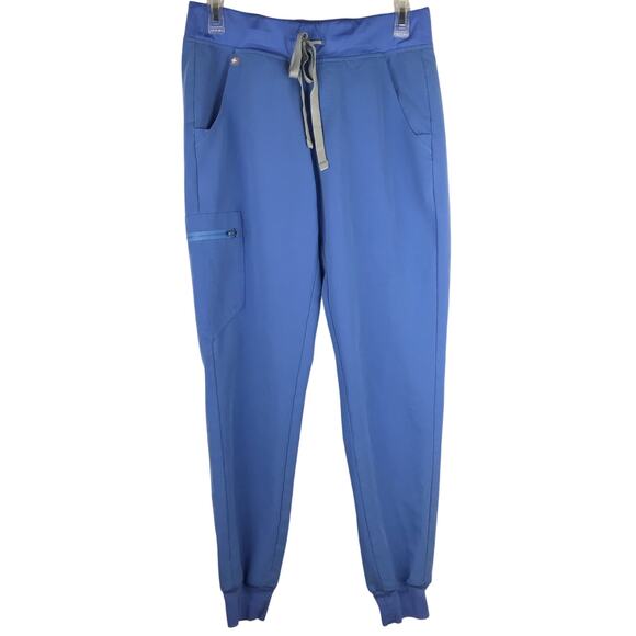 FIGS Zamora Joggers Scrub Pants Technical Collection Powder Blue Womens Small - Picture 1 of 14